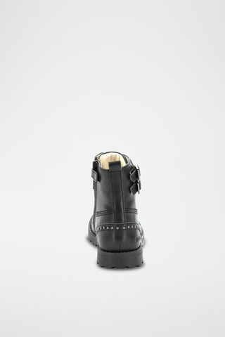 Botinhas em couro Groorock - Preto