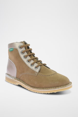 Botins em couro Kick Legemd - Camel