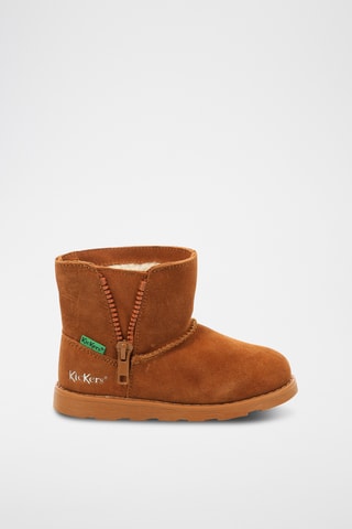 Botins forrados em nobuck Aldiza - Castanho
