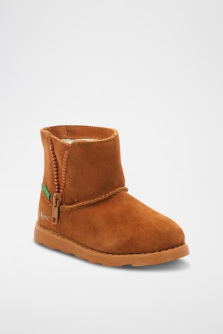 Botins forrados em nobuck Aldiza - Castanho