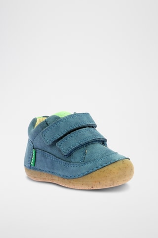 Botinhas em couro Sostankro - Azul-celeste