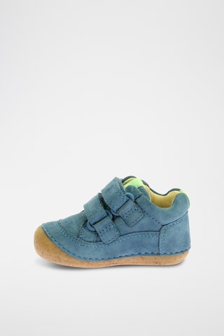 Botinhas em couro Sostankro - Azul-celeste