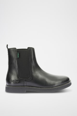 Botins Chelsea em couro Kick Lorel - Preto