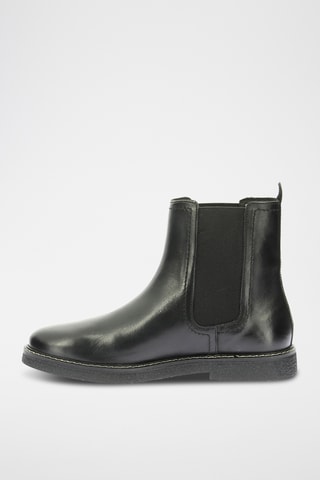 Botins Chelsea em couro Kick Lorel - Preto