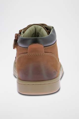 Botinhas em couro Tackland - Castanho-claro