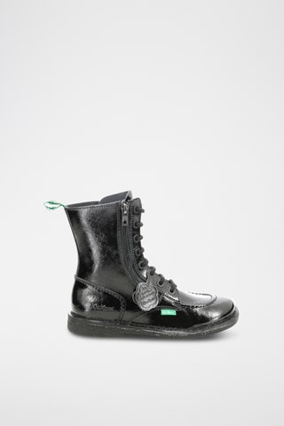 Botins em couro envernizado Meeickzip - Preto