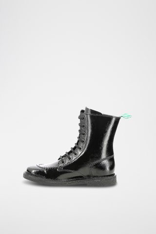 Botins em couro envernizado Meeickzip - Preto