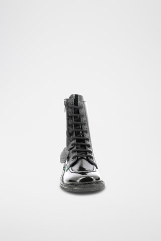 Botins em couro envernizado Meeickzip - Preto