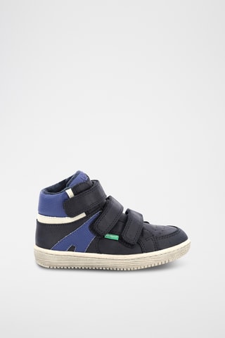 Sapatilhas subidas forradas Lohan - Azul e branco
