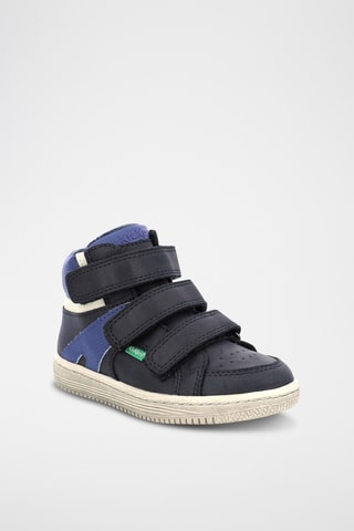 Sapatilhas subidas forradas Lohan - Azul e branco