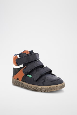 Sapatilhas subidas forradas Lohan - Preto e camel