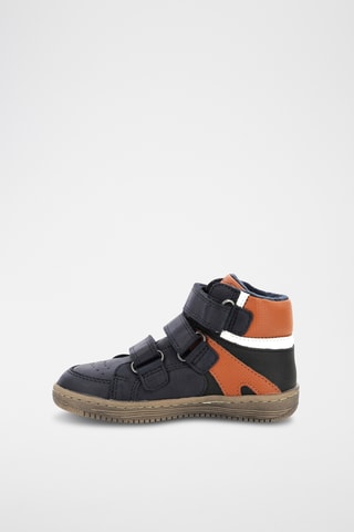 Sapatilhas subidas forradas Lohan - Preto e camel