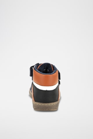 Sapatilhas subidas forradas Lohan - Preto e camel