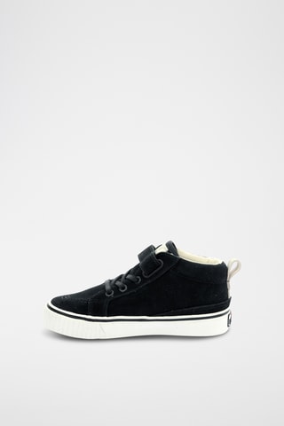 Sapatilhas subidas em nobuck - Preto
