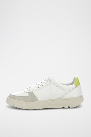 Sapatilhas com plataforma em couro Kick Allow - Branco