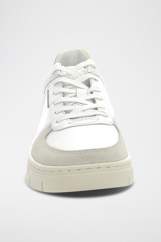 Sapatilhas com plataforma em couro Kick Allow - Branco