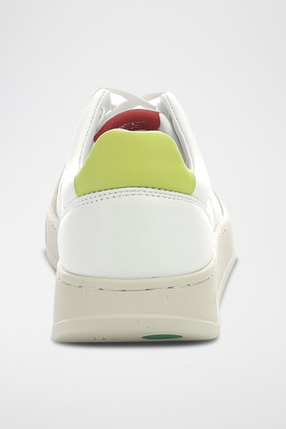 Sapatilhas com plataforma em couro Kick Allow - Branco