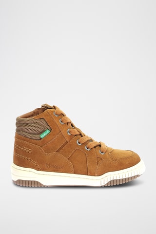Sapatilhas subidas em nobuck - Camel
