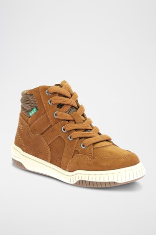 Sapatilhas subidas em nobuck - Camel