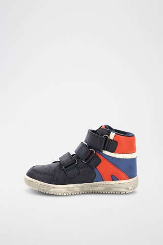 Sapatilhas subidas forradas Lohan - Azul e vermelho