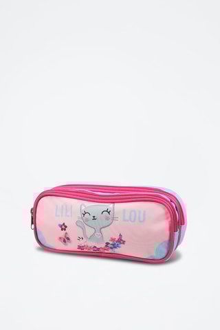 Trousse Lili Lou - Rose et ciel