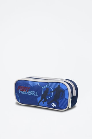 Trousse scolaire Phileas - Bleu et blanc
