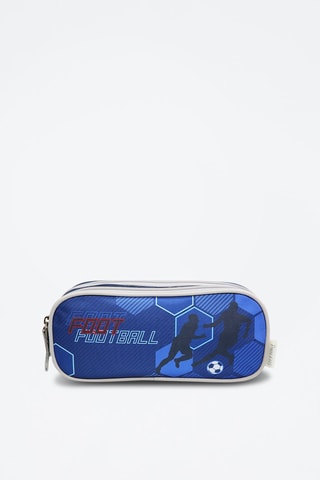 Trousse scolaire Phileas - Bleu et blanc