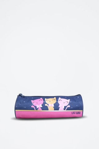 Trousse Lili lou - Bleu et rose