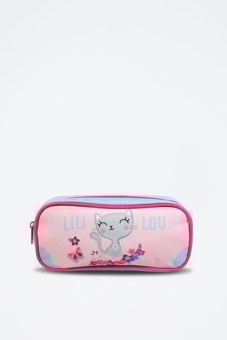 Trousse Lili Lou - Rose et ciel