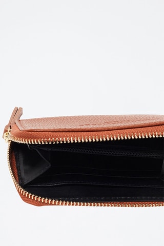 Porte-monnaie en cuir Moni - Camel