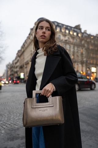 Sac à main en cuir Jini - Doré