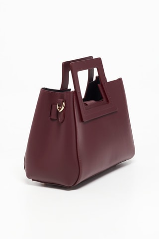 Sac à main en cuir Jini - Bordeaux