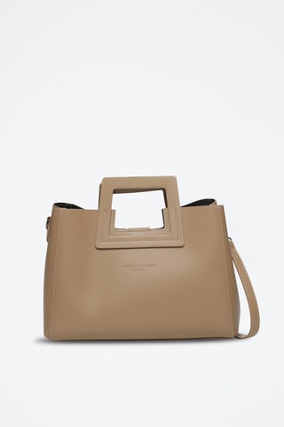 Sac à main en cuir Jane - Taupe
