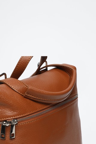 Sac à dos en cuir Livia - Camel