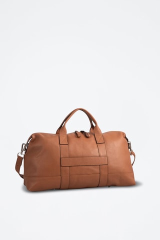 Sac bowling en cuir Saulu - Camel