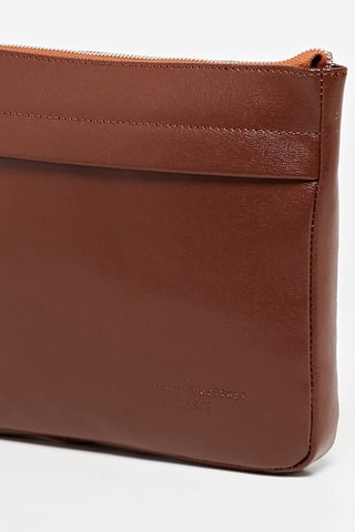Pochette en cuir Hadi - Marron