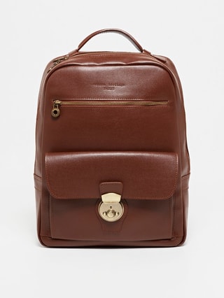 Sac à dos en cuir Gabo - Marron