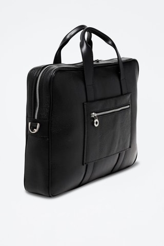 Porte-documents en cuir Munzu - Noir