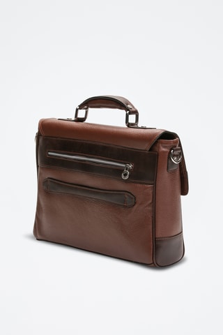 Porte-documents en cuir Paul - Marron