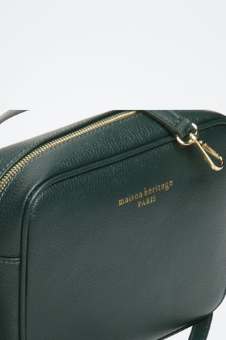 Sac bandoulière en cuir Grand Gaby - Vert