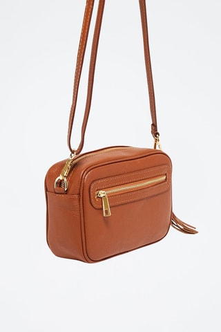 Sac bandoulière en cuir Gaby - Camel