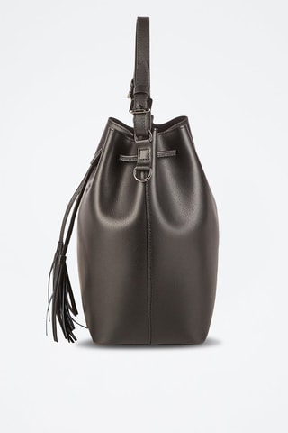 Sac seau en cuir Jila - Noir