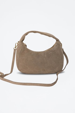 Sac à main en nubuck Gisor Suede - Taupe