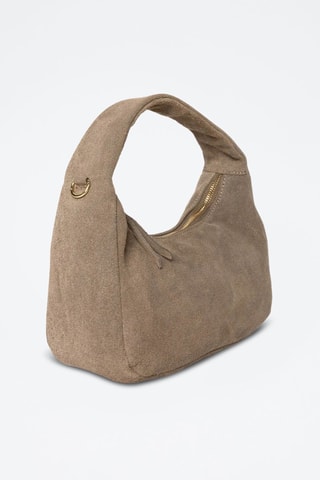 Sac à main en nubuck Gisor Suede - Taupe