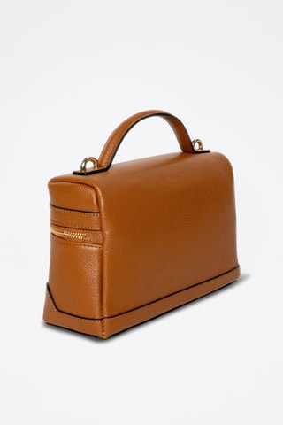 Sac à main en cuir Grand Simos - Camel