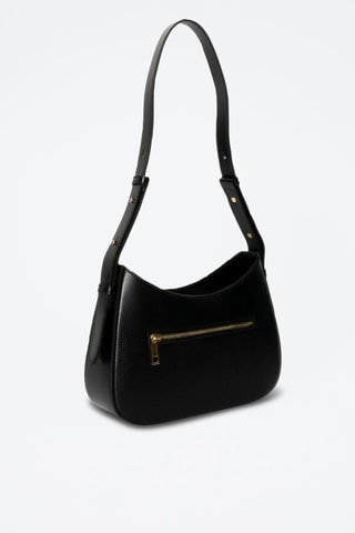 Sac porté épaule en cuir Vaux - Noir