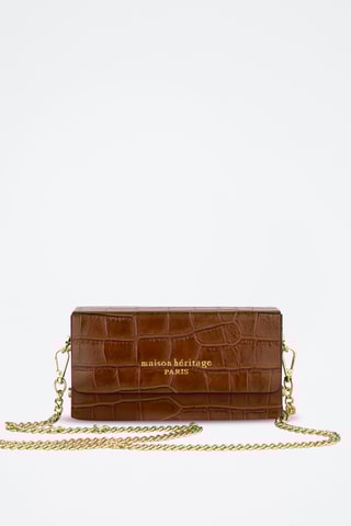 Sac bandoulière en cuir Nyx - Camel