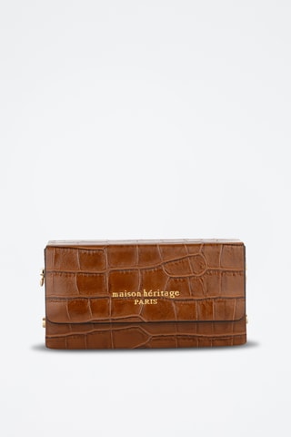 Sac bandoulière en cuir Nyx - Camel
