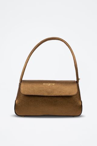 Sac porté épaule en cuir Hebe - Marron