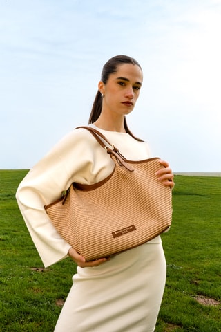 Sac porté épaule Ceto - Beige et camel